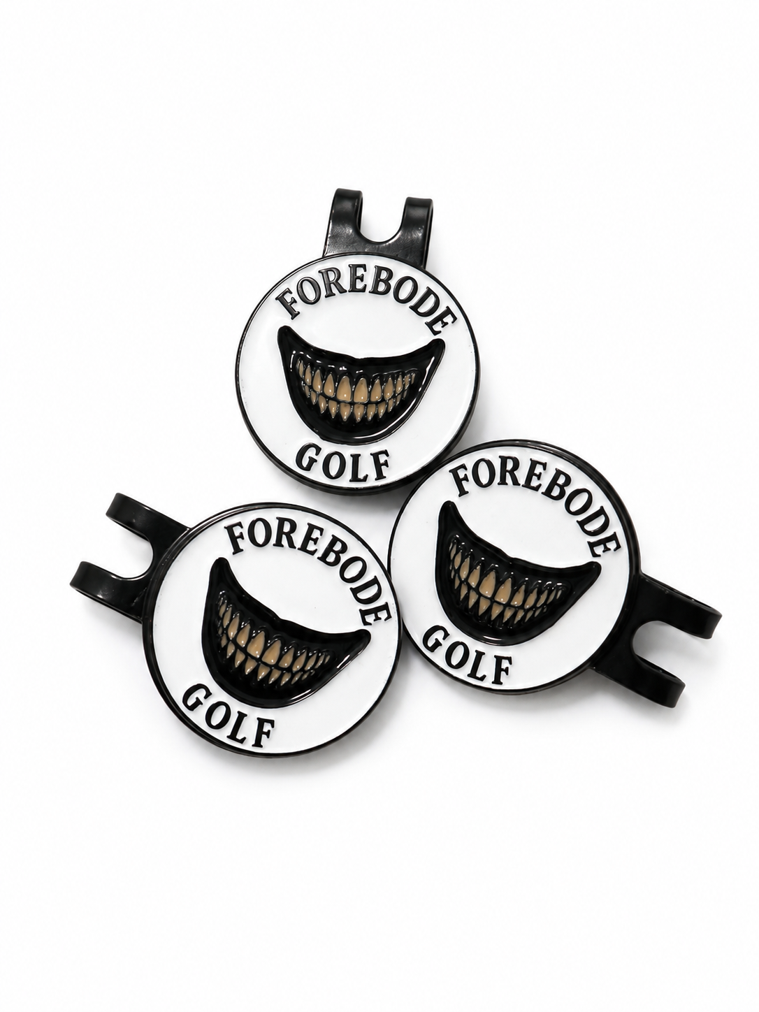 ART'S GRIN HAT CLIP BALL MARKER Forebode Golf